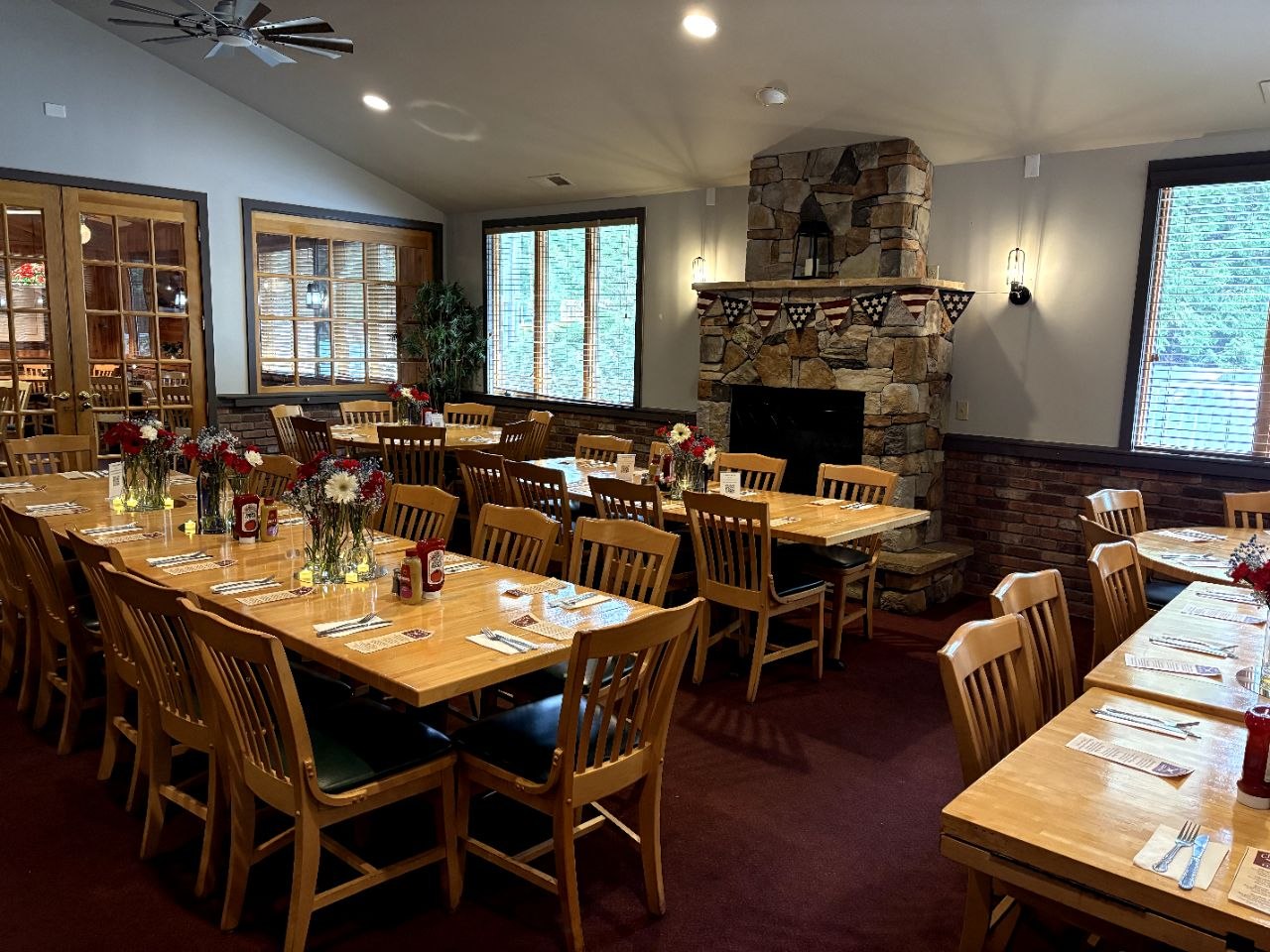 The private event room at The Chapter House